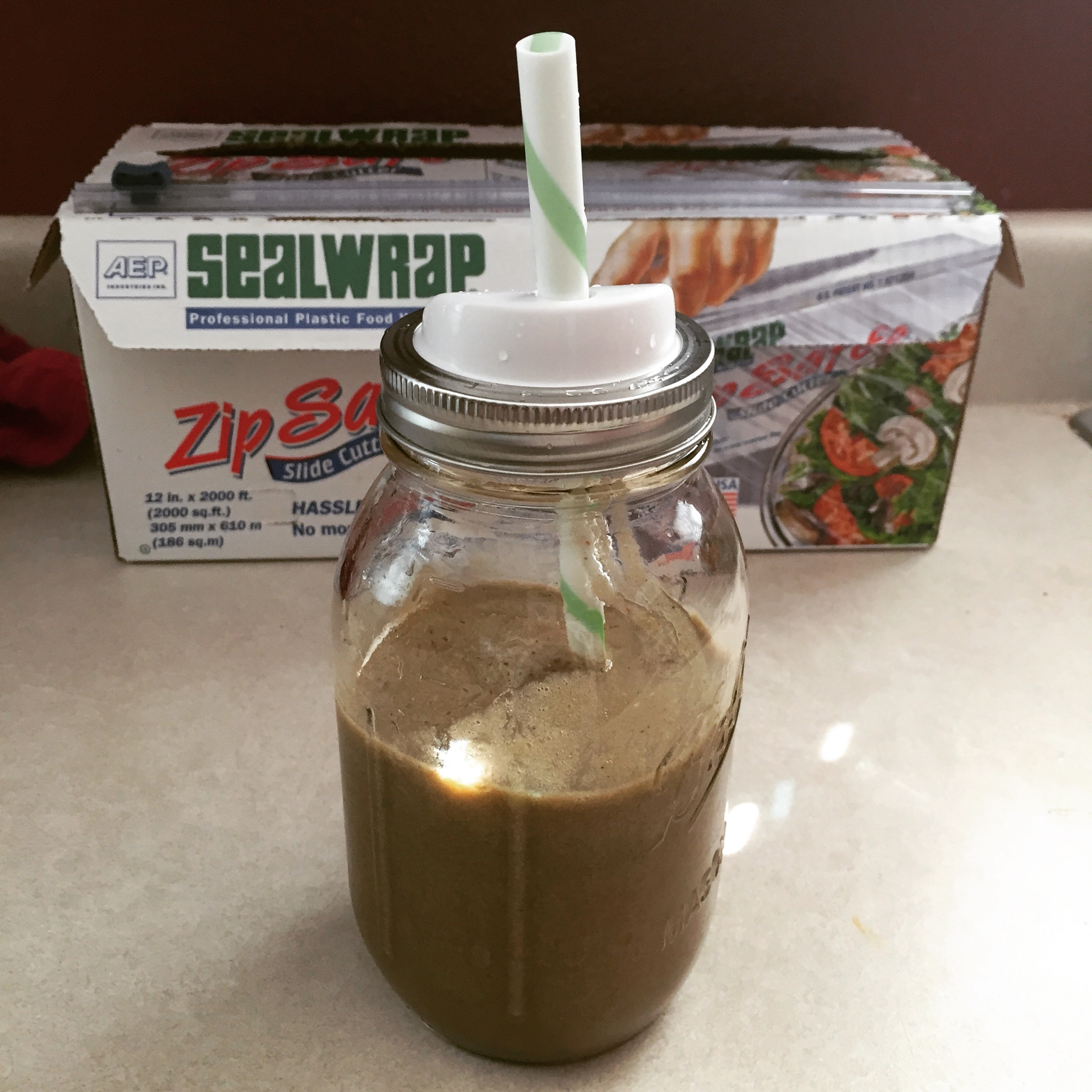 Cranberry Strawberry Banana with Spinach Smoothie