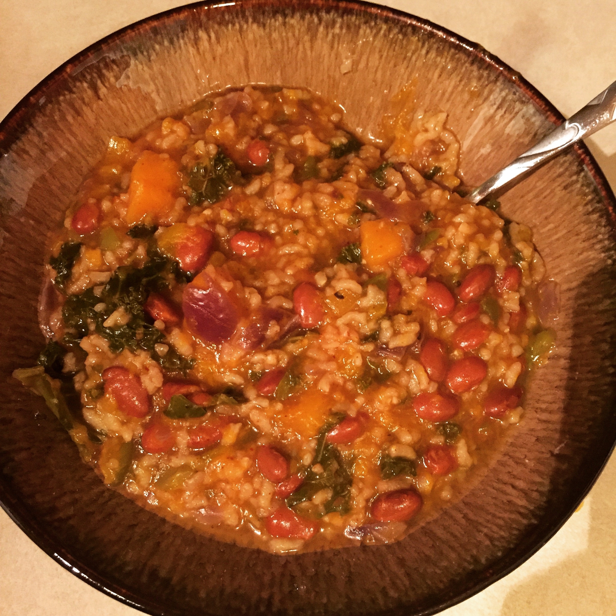 Homemade Butternut Squash Risotto Chili